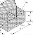 2mx1mx1m padrão galvanizado com cesta de malha hexagonal gabion